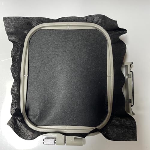 Black Cut Away Embroidery Stabilizer Backing (8 in x 50 yd Roll), Seneme Stabilizer for Embroidery Medium Weight 2.5 oz Cutaway Embroidery Stabilizers for Machine Embroidery Stabilizer and Hand Sewing