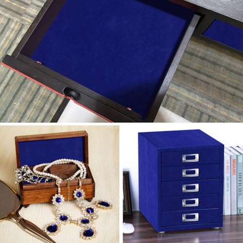 Self Adhesive Plush Velvet Fabric Sheets Velvet Flock Paper Roll Soft Flocking Fabric for Jewelry Box Felt Liner Furniture DIY Arts and Crafts 14 x 98 Inches Royal Blue - color: Royal Blue, size: 98"L x 14"W