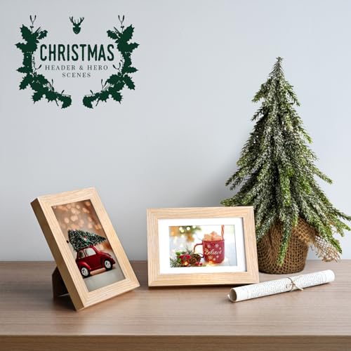 KINLINK 4x6 Frame Natural, Solid Wood 4 x 6 Picture Frame with Acrylic Plexiglass for 3.5x5 with Mat, Tabletop and Wall Display Photo Frames 4x6 Natural, 1 Pack - color: Natural, size: 4x6