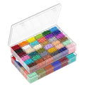 2 Pack 36 Grids Clear Organizer Box with Dividers, 10.9 x 6.9 x 1.8 in - color: 2 Pack, size: 36 Grids(10.9 x 6.9 x 1.8 inch)