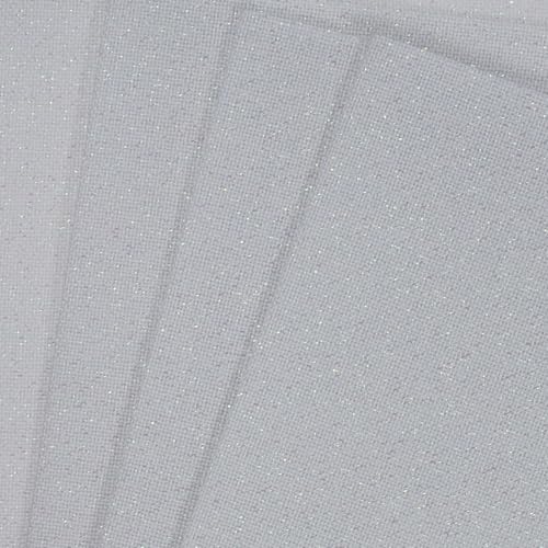 KCS 4 pc of 12" x 18" 30cmx45cm high Count Counted Cotton Aida Cloth Cross Stitch Fabric (32CT,White Opal) - color: White Opal, size: 32CT