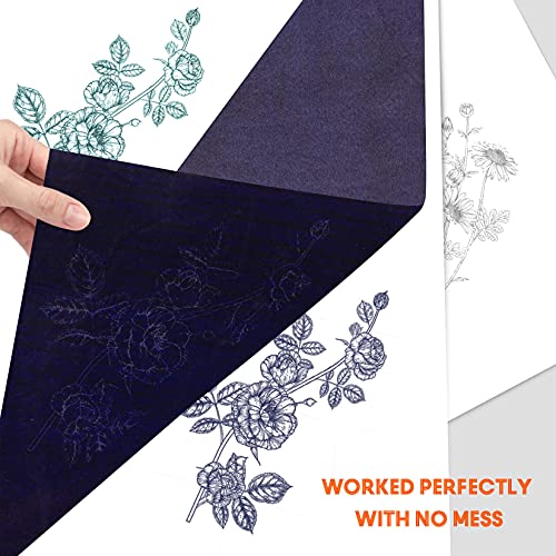PSLER Blue Carbon Paper for Tracing - 30Pcs Graphite Transfer Paper, A4 - color: blue