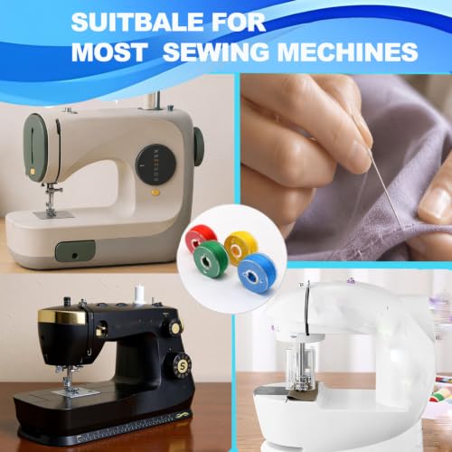 Sewing Thread Kit, 25 Pcs Bobbins for Sewing Machine, Size A SA156 Bobbin Thread for Brother Embroidery and Sewing Machines DIY Projects Black and White - color: 10 Black+15 White