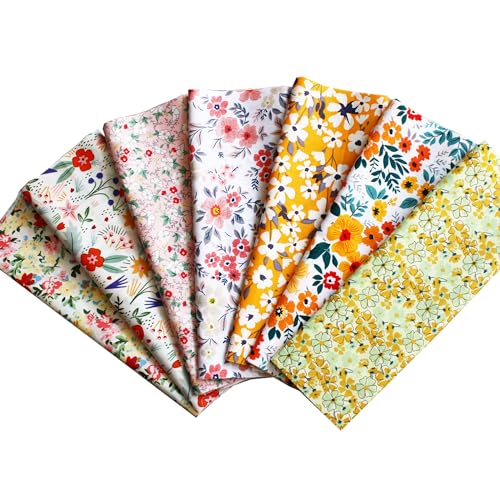 42-10" Quilting Cotton Fabric Bundles Printed Floral Craft Fabric Precut 100% Cotton Layer Cake Fabrics Quilting Squares for Any DIY Sewing Crafts(Fresh Style) - color: Color-2