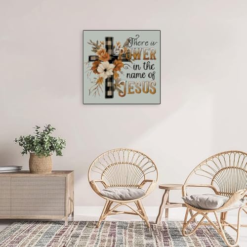 Religious Stamped Cross Stitch Kits -Needlepoint Counted Cross Stitch Kits for Beginners，Religious Cross Dimensions Cross Stitch Kits Embroidery Kit Arts and Crafts for Beginners 13.7x13.7 inch - color: D040