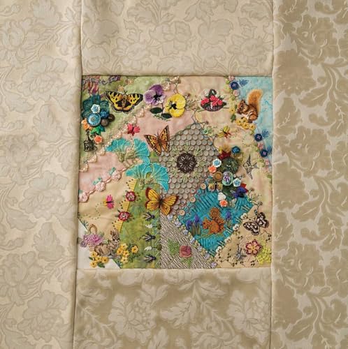 Stunning Stitches for Crazy Quilts: 480 Embroidered Seam Designs, 36 Stitch-Template Designs for Perfect Placement