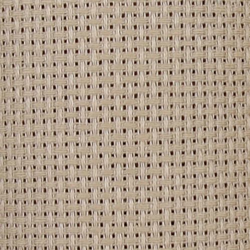 KCS 4/6 pc of 12" x 18" 30cmx45cm 16CT Counted Cotton Aida Cloth Cross Stitch Fabric (Cream+Khaki, 4 pc) - color: Cream+khaki, size: 4 pc