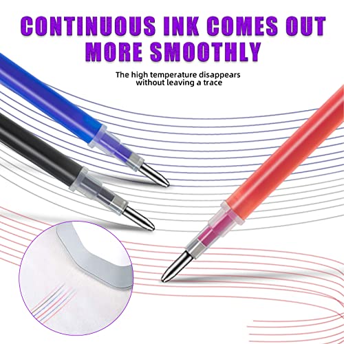 Swpeet 48Pcs Sewing Tools Kit, Tailors Chalk, Sewing Fabric Chalk, Sewing Fabric Pencils, 5-in-1 Sliding Gauge Measuring Sewing Ruler Tool, Heat Erasable Fabric Marking Pens with 4 Refills