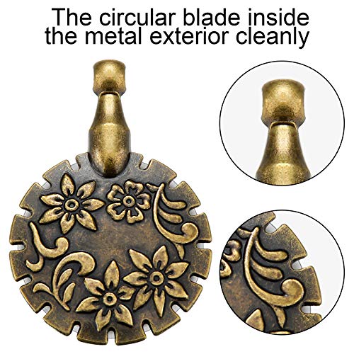 Mudder 2 Pcs Yarn Cutter Pendant Metal,Antique Gold - color: Antique Gold