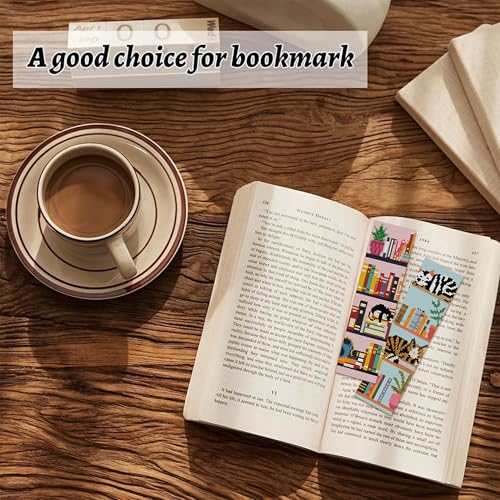 NEGEKFKX 6 Pcs Black Cat Cross Stitch Bookmark Kit for Adult Beginners - color: Cross stitch bookmark-15