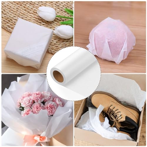 Tracing Paper Roll 12in x 25yd, White Trace Paper Pattern Paper Translucent Tracing Paper for Sewing, Drawing, Sketching, Gift Wrapping - size: 12in x 25yd