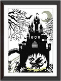 ITSTITCH Printed Cross Stitch Kits 11CT 18X25inch DIY Embroidery Starter Kits Easy Patterns Embroidery for Girls Crafts DMC Stamped Cross-Stitch Supplies Needlework Fairy Tale Castle - color: Fairy Tale Castle 18x25 inch
