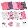 HTVSTD Valentine's Day Sublimation Ink Transfer Sheets 10 Sheets 12inches * 10inches Pattern Sublimation Paper Transfer Sheets for Mugs Tumblers DIY Transfer Paper - color: Valentine10