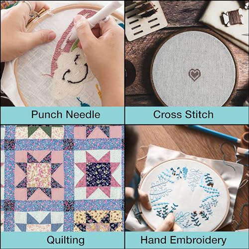 EasyStitchStudio 12 Pcs Stick n Stitch Embroidery Paper Sheets – 8.5” x 11” Water Soluble Stabilizer for Embroidery – Adhesive Stabilizer for Transferring Embroidery Patterns