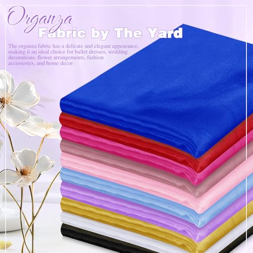 VACVELT Light Purple Sheer Organza Fabric by The Yard 60" Wide (2 Yards) - color: Light Purple, size: 2 Yards