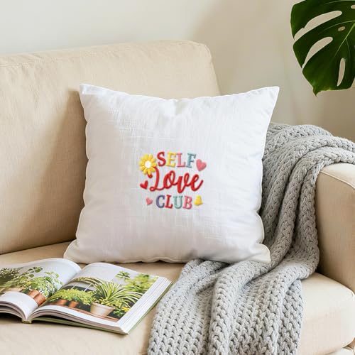 ORIGACH 4 Sheets 26 Pcs Water Soluble Embroidery Patterns Stabilizers - Pre-Printed Inspirational Quotes & Floral Designs - Stick & Stitch Embroidery Paper for Hand Sewing Lovers - color: Inspirational Quotes & Floral