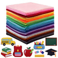 Moukeren 240 Pcs 9.8 X 9.8 Inch Felt Sheets, 20 Colors - color: Rainbow, size: 9.8 x 9.8 Inch