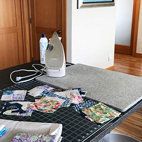 Wool Pressing Mat for Quilting 17”x24” - 100% Wool Heat Press Pad for Quilters Ironing - size: 17" X 24" Roll