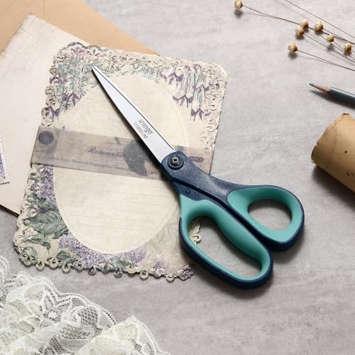 LIVINGO Titanium Scissors All Purpose - 3 Pack 8.5" Sharp Shears for Office