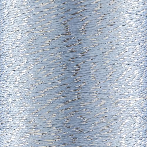 YarnArt Camellia Metallic Shimmer Fine Yarn – Polyester & Metallic Thread for Crochet, Embroidery & Jewelry Making – 20g & 50g Skeins, 192m (Blue, 50g Skein) - color: Blue, size: 50g Skein