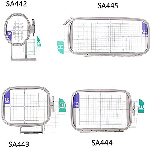 LNKA Small Embroidery Hoops 1"x2.5" for Brother PE800 780D PE700 PC6500 - size: SA442 Small Hoop