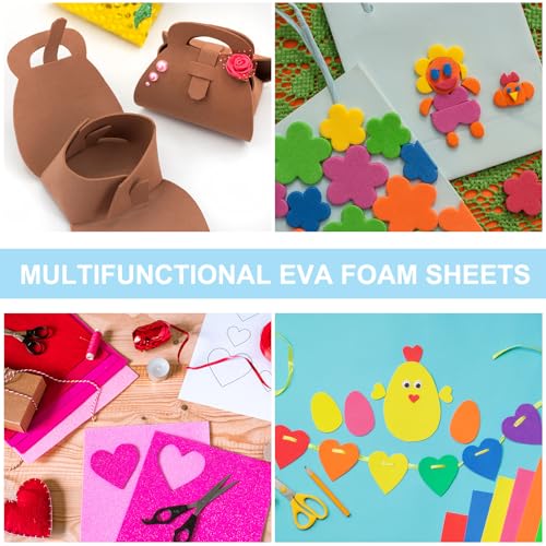 PATIKIL EVA Foam Sheet 10Pcs 12x8 Inch 2mm Thick Dark Purple - color: Dark Purple