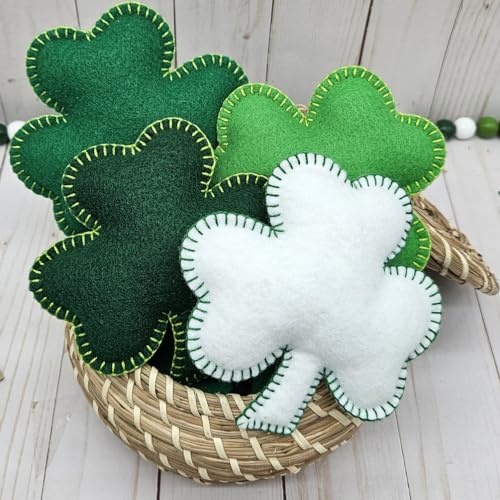 24 Pcs Felt Fabric Sheets, 8 Inch X 12 Inch St. Patrick's Day Green Craft Felt 1mm Thick A4 Stiff Felt Sheets for DIY Supplies(Green Series) - color: Green Series
