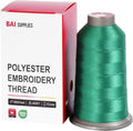 BAI Polyester Embroidery Machine Thread 5000 Yards Emerald Green+856 - color: Emerald Green+856