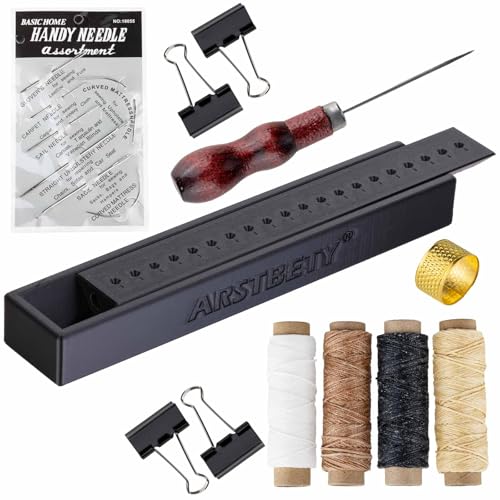 ARSTBETY Complete Book Binding Kits, Bookbinding Supplies - color: Black