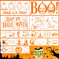 28 Pcs Halloween Stencils Reusable Stencils for Crafts Painting - color: Halloween