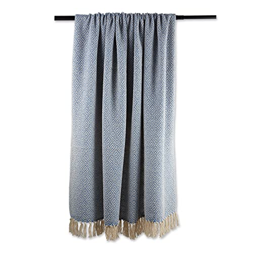 DII Diamond Throw Collection Cotton Woven, 50x60, Artichoke - color: Artichoke