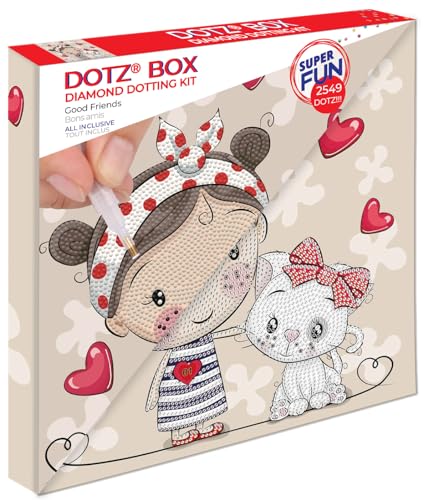 DIAMOND DOTZ Good Friends Love Diamond Painting Kit for Adults with Gems - color: Good Friends
