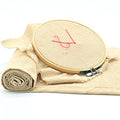 Natural Linen Needlework Embroidery Fabric Cross Stitching Aida Cloth 62" by 1 Yard Rose Flavor - color: Natural
