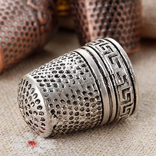 Metal Sewing Thimble, 2PCS Antique Fingertip Thimbles