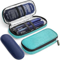 AUVON Lightweight Insulin Cooler Travel Case, 3-Layer Thickened Insulation - color: Green