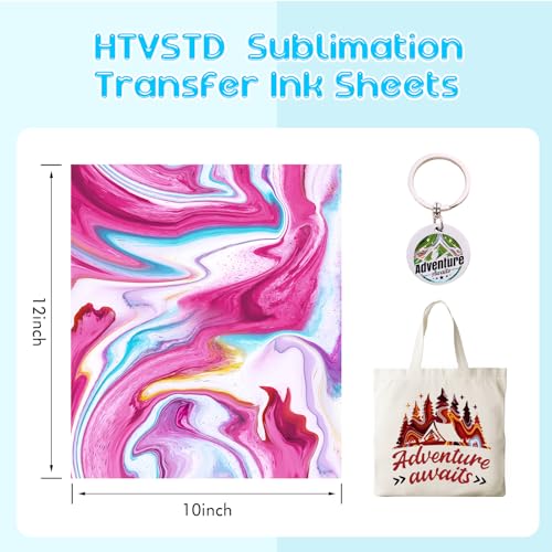 HTVSTD Marble Sublimation Transfer Ink Paper 10 Sheets 12 * 10in - color: Marble-10