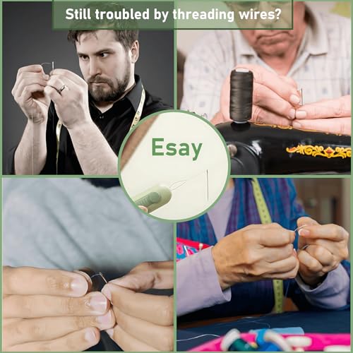 Dual Function Seam Ripper and Needle Threader Compact Design Needle Threaders for Hand Sewing Threaders for Sewing Perfect for Easy Stitch Removal and Threading Needles Efficient Seam Ripping（3PCS） - color: GREEN WHITE ORANGE