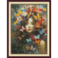 ITSTITCH Stamped Cross Stitch Kits - Full Range of Embroidery Patterns for Beginners or Adults,14 CT 2 Strands DIY Counted Needlepoint Arts Craft-Butterfly Beauty 16×20.8 inch - color: Butterfly Beauty