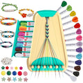 Maynacs Friendship Bracelet Making Kit for Girls 8-12, 28 Pre-Cut Threads - color: Cyan