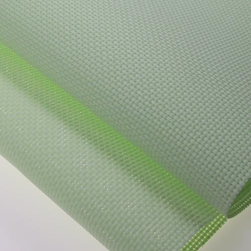 KCS 59" x 1 Yard (93cmx149cm) 11ct Counted Cotton Aida Cloth Cross Stitch Fabric (Light Green) - color: Light Green