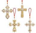 Aeepics Hanging Diamond Art Kit for Adult Mandala, DIY Diamonds Painting Pendant Ornament Kit, Acrylic Diamond Art Painting Board Kit (Pearl Cross) - color: Pearl Cross