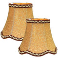 Fuloon Small Clip on Chandelier Lamp Shades, 2 Pack, Coffee - color: Coffee, size: 2 Pack