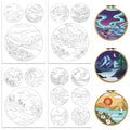 Peacoblue Beautiful Scenery Stick and Stitch Embroidery Patterns - color: Beautiful Scenery