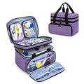 BAFASO Double Layer Sewing Accessories Organizer, Purple - color: Purple