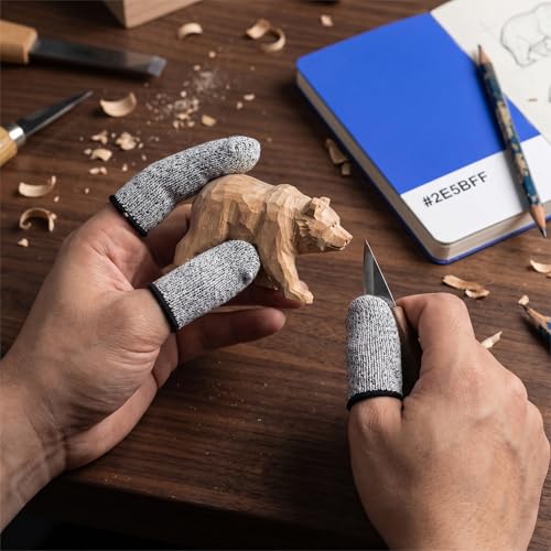 12PCS Finger Cots Cut Resistant Protector,Finger Covers for Cuts - size: 12PK