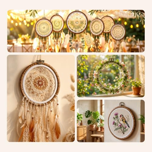 Caydo 6PCS 8inch Embroidery Hoops Display Frame - size: 8.5 Inch