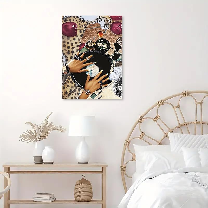 Leopard Print Stamped Cross Stitch Kits for Adults - Embroidery Kits for Beginners Adults,11 CT Patterns Dimensions Counted Cross Stitch Kits for Adults Arts Craft 12x16 inch - color: Cross stitch-40