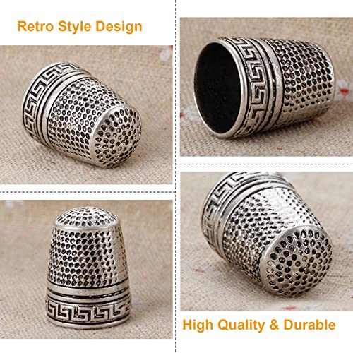 Metal Sewing Thimble, 2PCS Antique Fingertip Thimbles