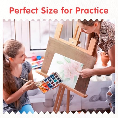 FIXSMITH Canvas Boards for Painting 5x7 Inch, Super Value 24 Pack Mini Canvases, White Blank Canvas Panels, 100% Cotton Primed, Painting Art Supplies - size: 5"×7"