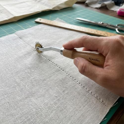 KEARING 7.4" Needle Point Tracing Wheel - Leather Stitching Spacer Tool